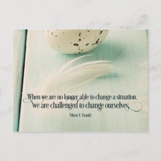 Challenged To Change Ourselves Postcard