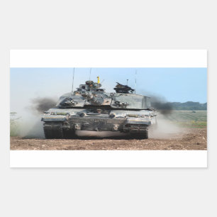 Challenger 2 Main Battle Tank (MBT) British Army Rectangular Sticker