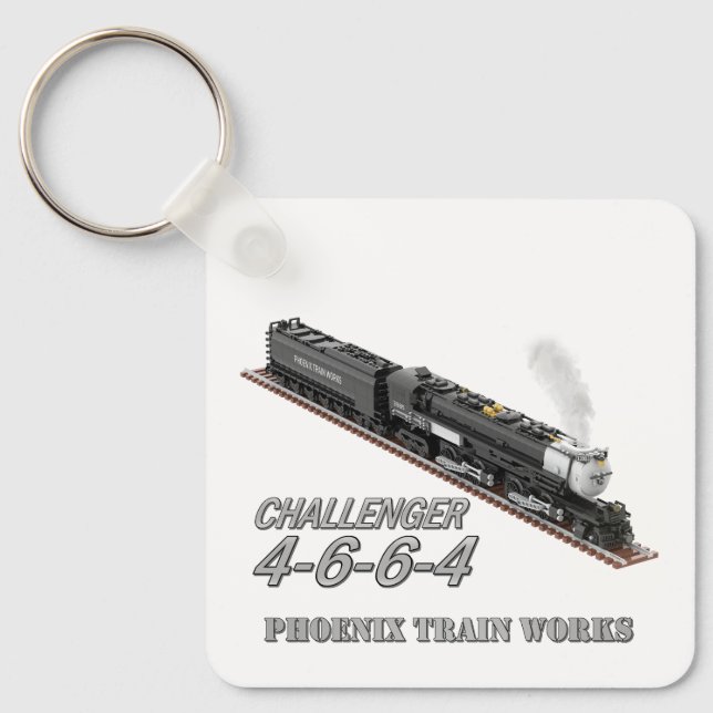 Challenger 4-6-6-4 Locomotive Dual-Sided Keychain (Front)