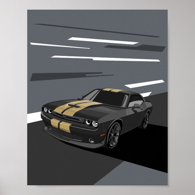 Challenger Black Poster (Front)