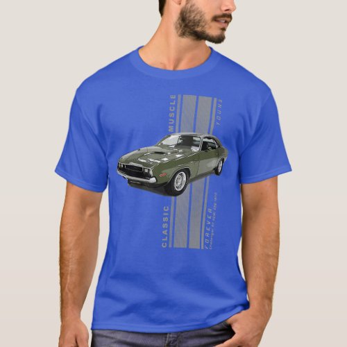 Challenger RT HEMI Classic American Muscle Cars Vi T_Shirt
