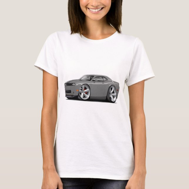 Challenger SRT8 Grey-Black Car T-Shirt (Front)