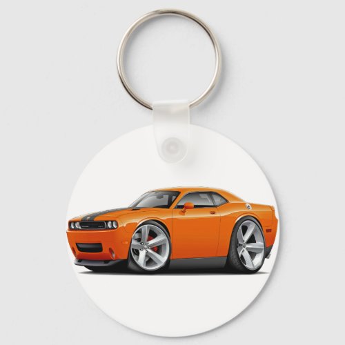 Challenger SRT8 Orange-Black Car Keychain