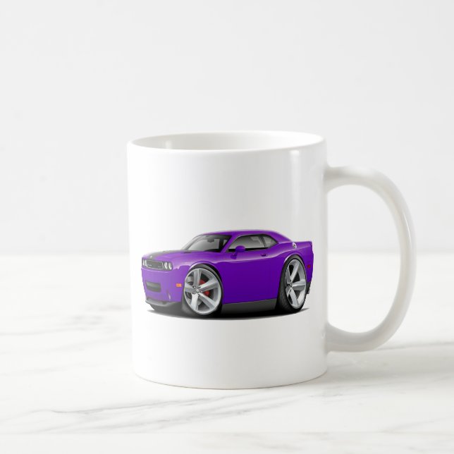 Challenger SRT8 Purple-Black Car Coffee Mug (Right)