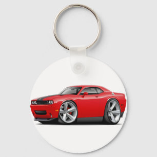 Challenger SRT8 Red-Black Car Keychain