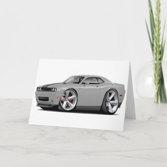 Challenger SRT8 Silver-Black Car Card (Front)