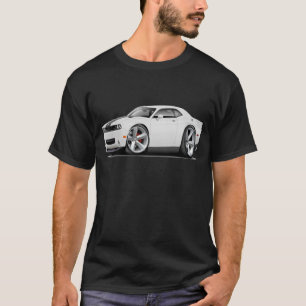 Challenger SRT8 White-Black Car T-Shirt