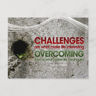 Challenges Inspirational Post Card