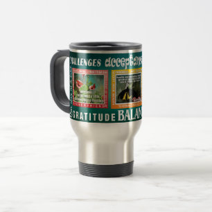 challenges slogans butterflies 12-step green mug