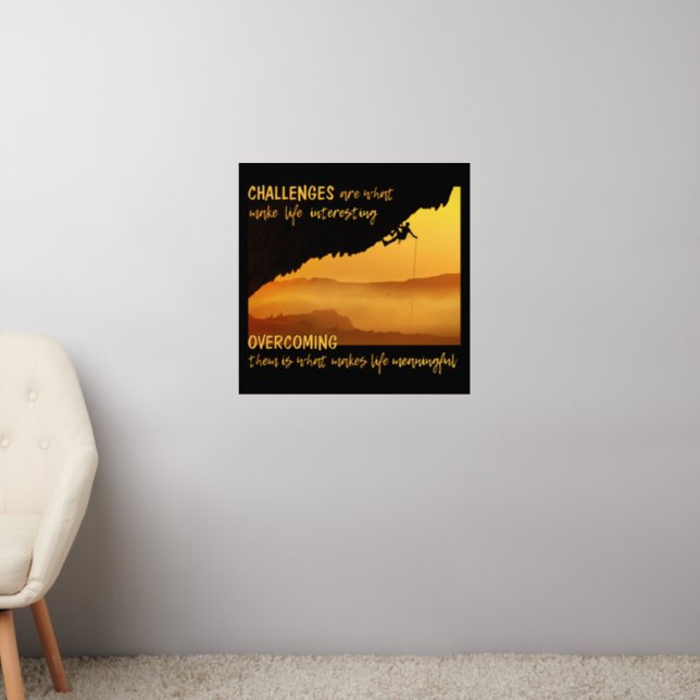 CHALLENGES WALL DECAL  (Living Room 2)