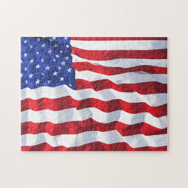 Challenging American Stars And Stripes Jigsaw Puzzle (Horizontal)