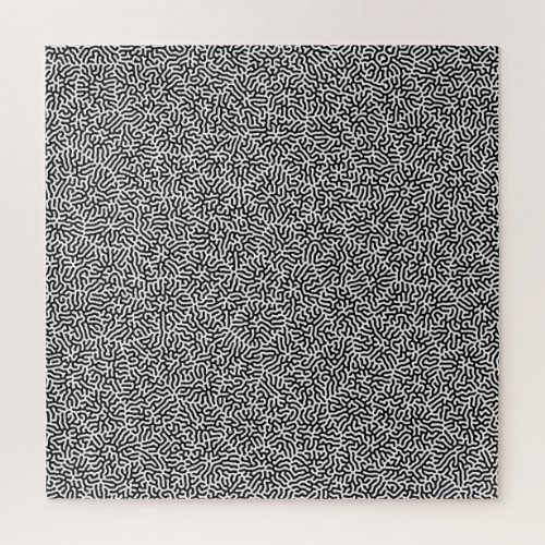 Challenging Chaos Monochrome Black White Geometric Jigsaw Puzzle