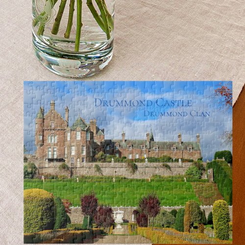 Challenging Drummond Clan Castle  Famous Garden Jigsaw Puzzle