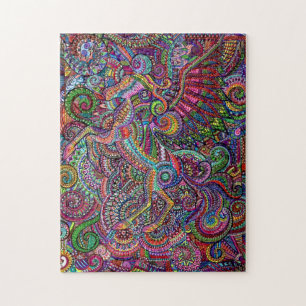 Challenging Jigsaw Unicorn Mandala Artwork Jigsaw Puzzle