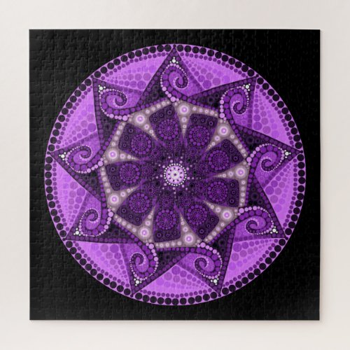 Challenging Purple Mandala Puzzle