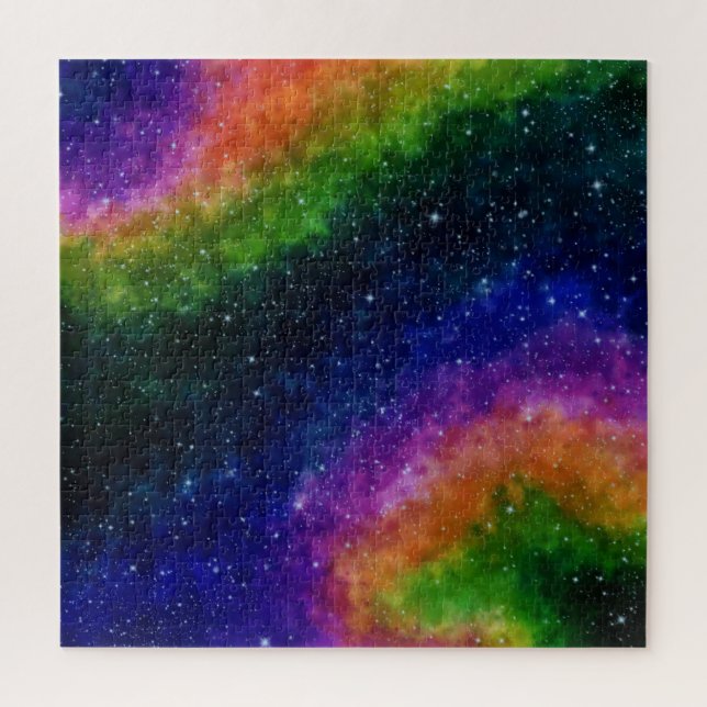 Challenging Rainbow Galaxy Puzzle (Vertical)