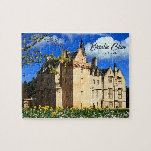 Challenging Scottish Brodie Clans Castle Photo Jigsaw Puzzle