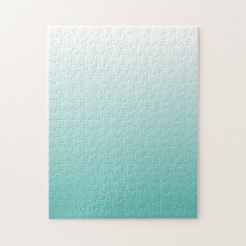 Challenging Teal Gradient Ombre Jigsaw Puzzle