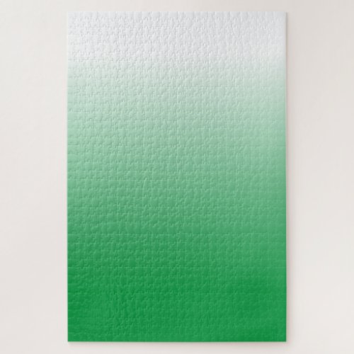 Challenging White to Green or diy Gradient Jigsaw Puzzle