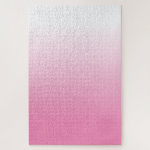 Challenging White to Pink Gradient Ombre Jigsaw Puzzle