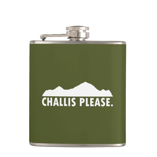 Challis Idaho Please Flask (Front)