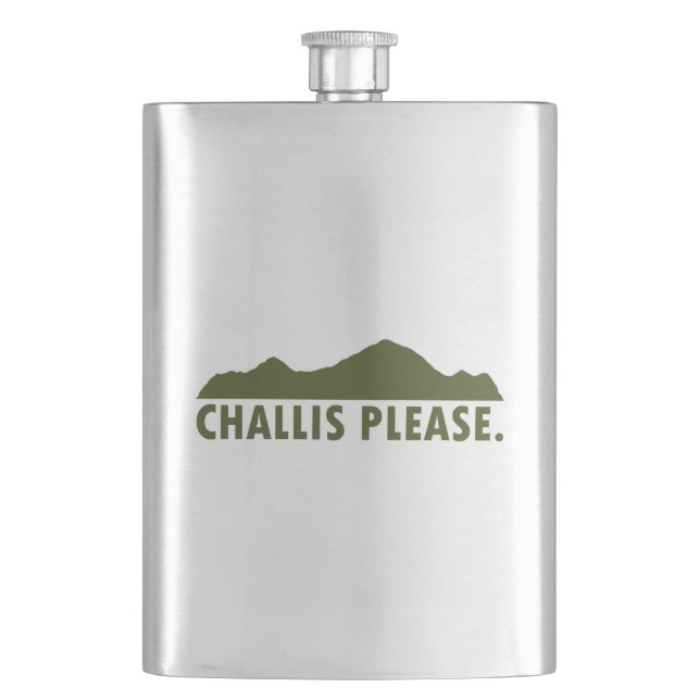 Challis Idaho Please Flask (Front)