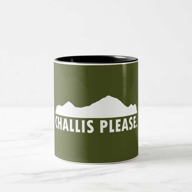 Challis Idaho Please Two-Tone Coffee Mug (Center)