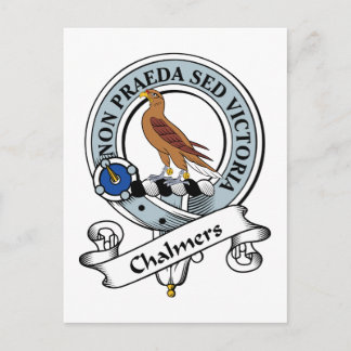 Chalmers Clan Badge Postcard