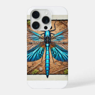 Chalybeothemis Dragonfly 210824IREF213 - Watercolo iPhone 15 Pro Case
