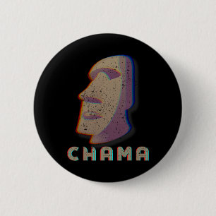 Chama Fighter Mma Fan Jjb Boxing Muay Thai Kickbox Button