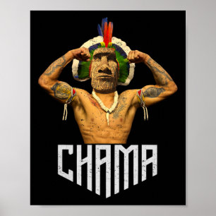 Chama Paotan Mma Fan Jjb Boxing Muay Thai Kickboxi Poster