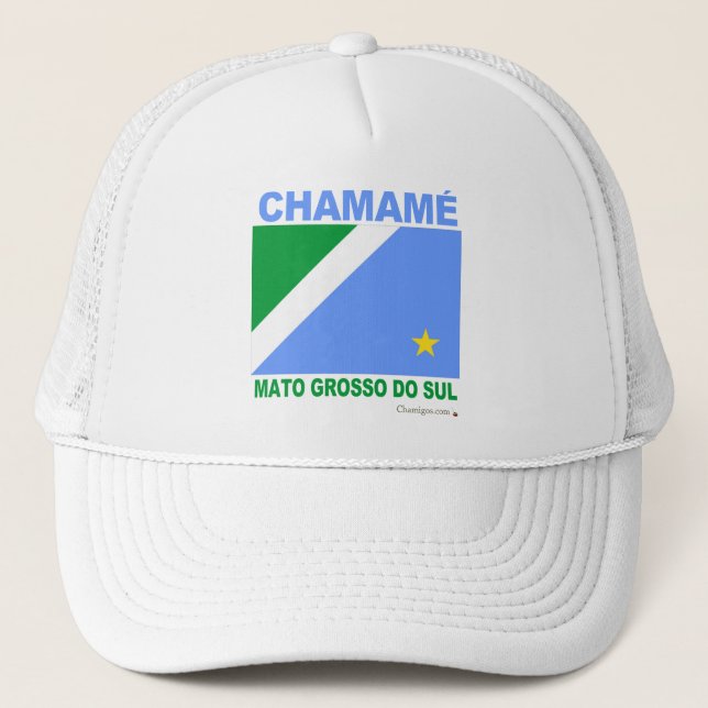 Chamamé Mato Grosso of the South Trucker Hat (Front)