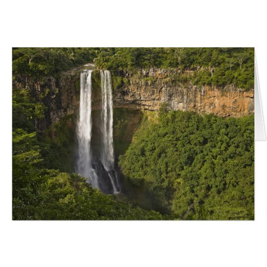 Chamarel Waterfall-highest on Mauritius, over Cards (Front Horizontal)