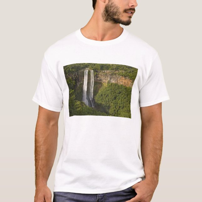 Chamarel Waterfall-highest on Mauritius, over T-Shirt (Front)