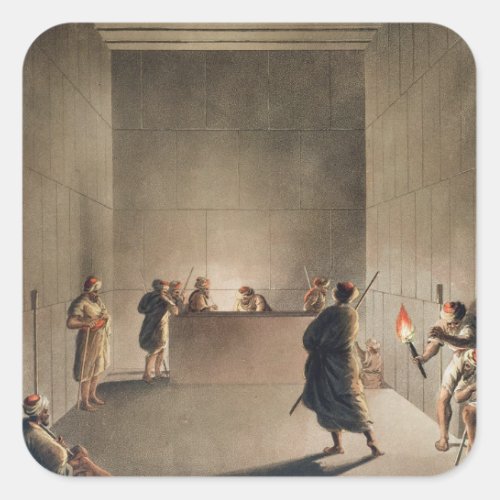 Chamber and Sarcophagus in the Great Pyramid of Gi Square Sticker