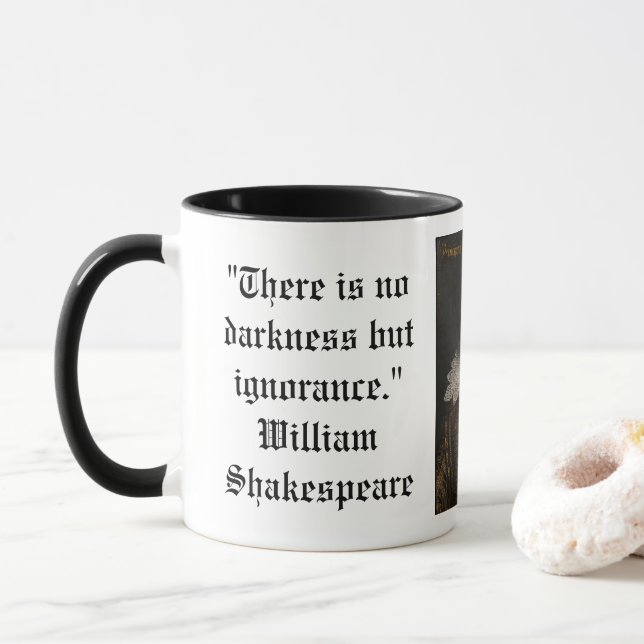 Chamber Magazine Shakespeare on Darkness Mug (With Donut)
