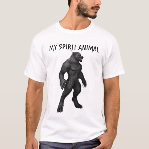 Chamber Magazine Spirit Animal Werewolf loup garou T_Shirt