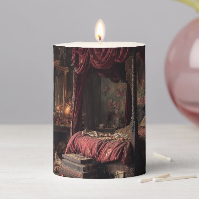 Chamber of Debaucherous Ruin – Gothic Victorian  Pillar Candle (In Situ)