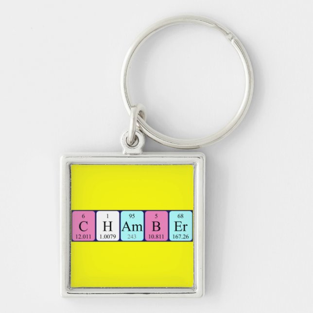 Chamber periodic table keyring (Front)