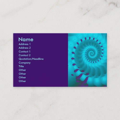 Chambered Nautilus Business Card