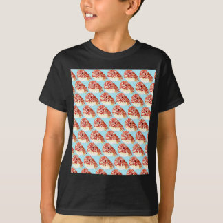 Chambered nautilus Pattern in blue T-Shirt