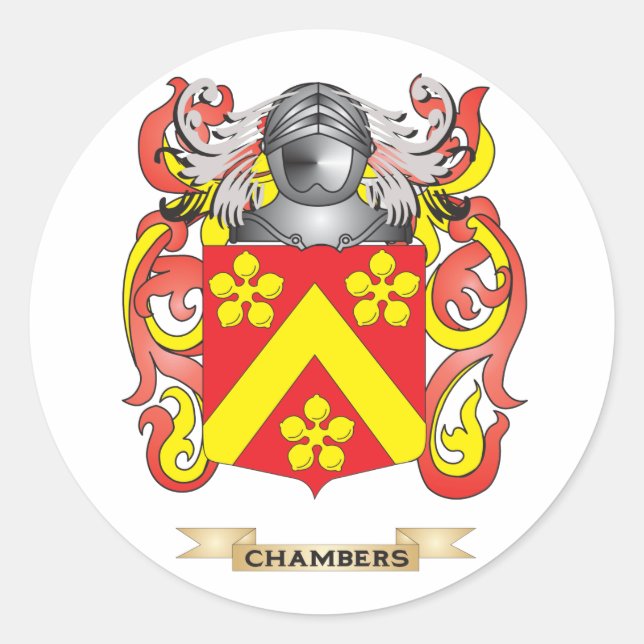 Chambers Coat of Arms Classic Round Sticker (Front)