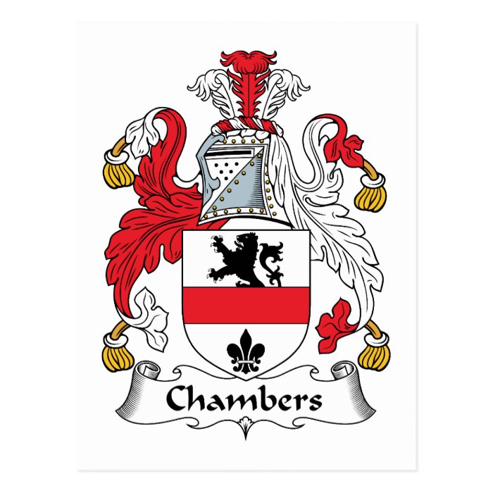 Chambers Family Crest Post Card