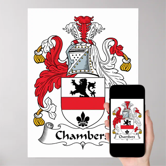 Chambers Family Crest Poster | Zazzle