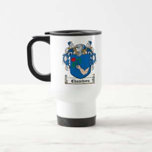 Chambers Crest Office Products Supplies Zazzle Chambers Family Crest Travel Mug