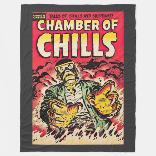 Chambers Of Chills Vintage Comic Thrills Fleece Blanket