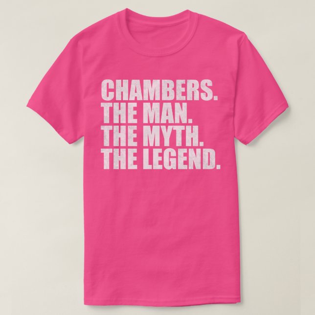 ChambersChambers Family name Chambers last Name Ch T-Shirt (Design Front)