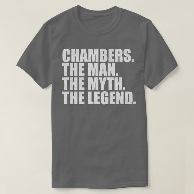 ChambersChambers Family name Chambers last Name Ch T-Shirt (Design Front)