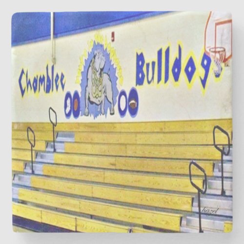 Chamblee Bulldogs Stadium Marble Coasters