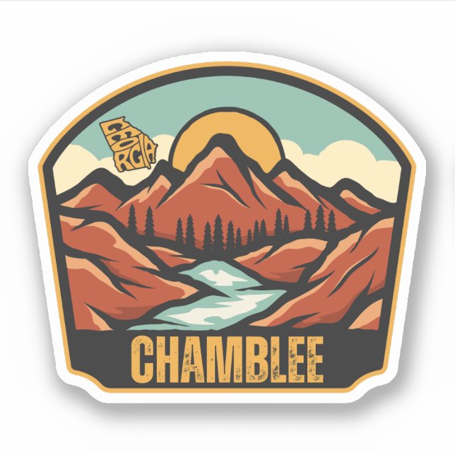 Chamblee, Georgia Sticker (Front)